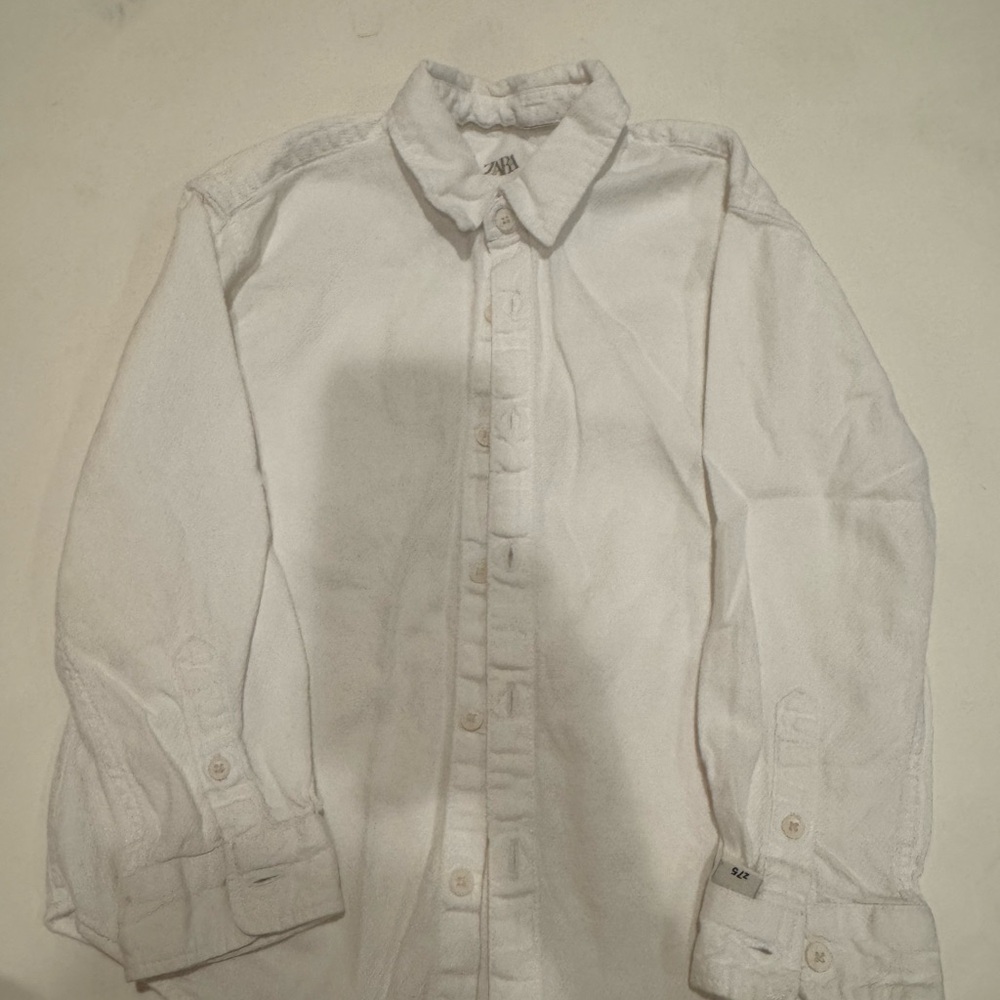 Zara Boys White Button-up Shirt